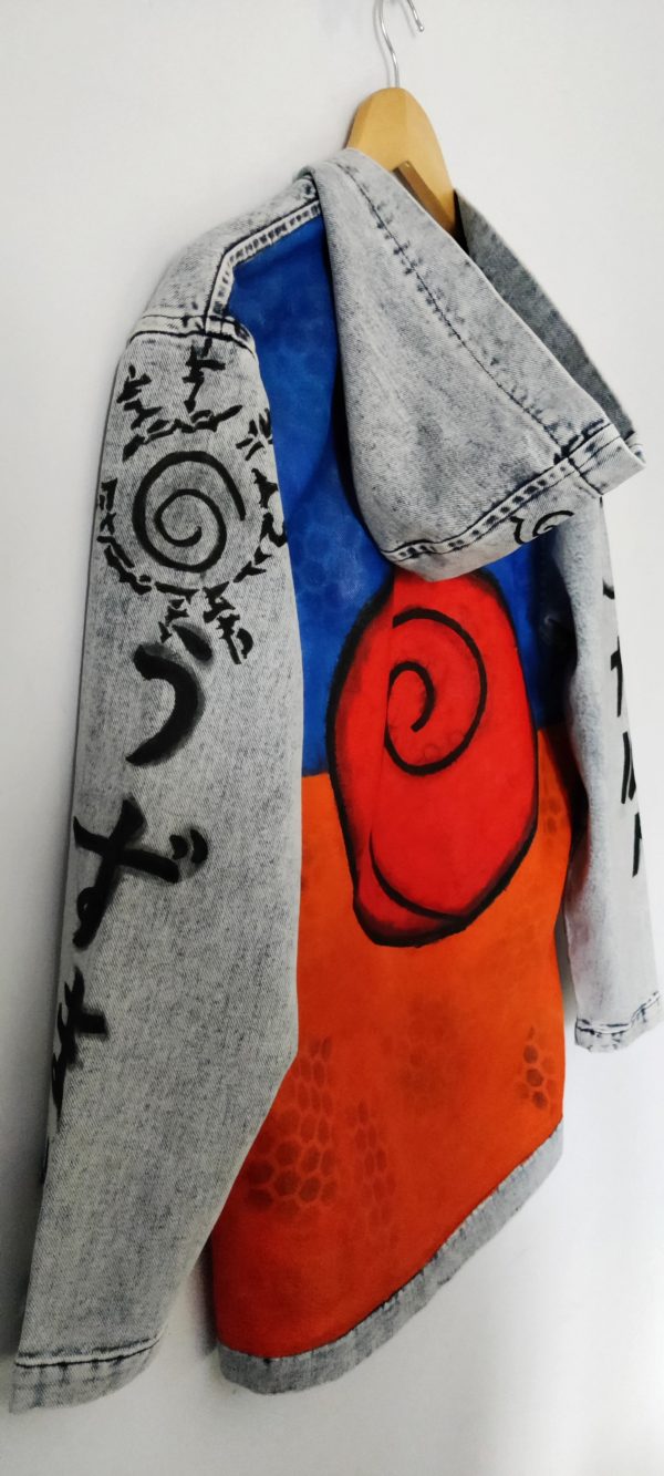 Hand-painted Naruto Denim Jacket