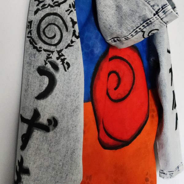 Hand-painted Naruto Denim Jacket