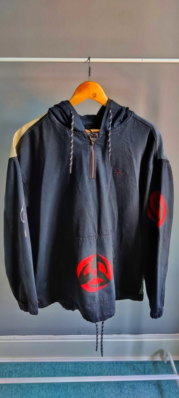 Hand-painted Naruto Hokage Denim Jacket Hoodie