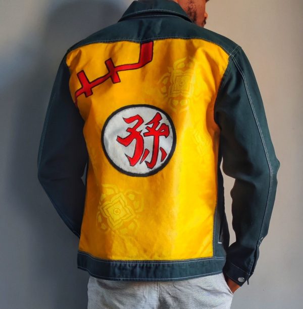 Hand-painted Gohan Green Jacket