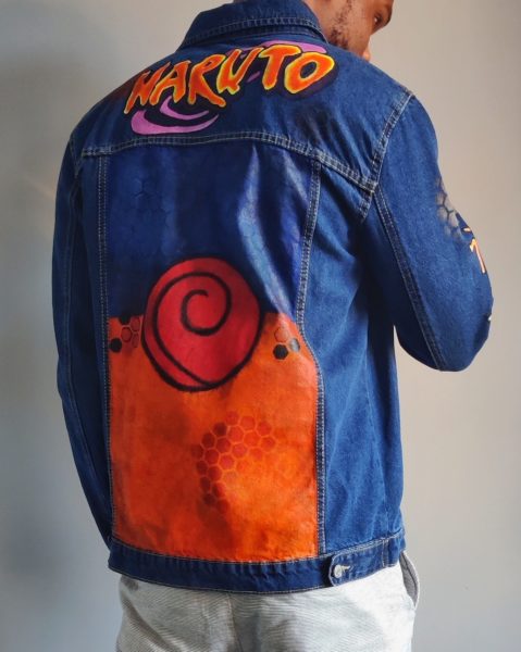 Hand-painted Naruto Denim Jacket