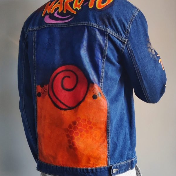 Hand-painted Naruto Denim Jacket