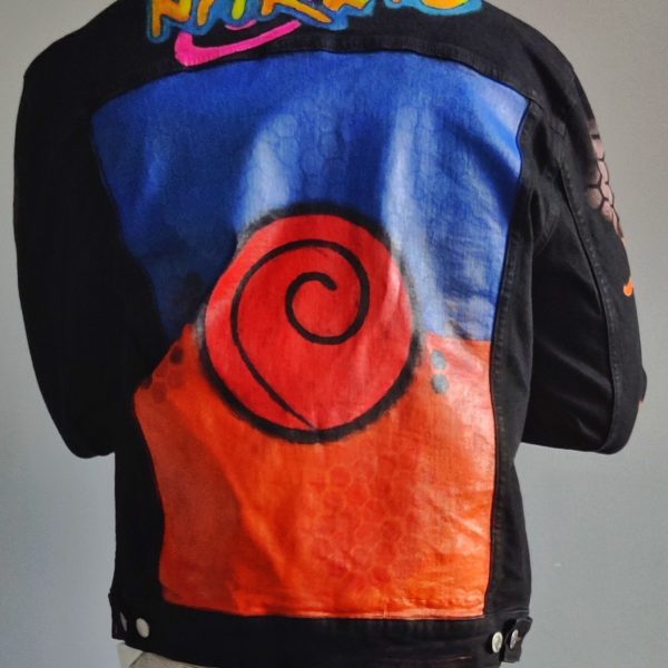 Hand-painted Goku Denim Jacket