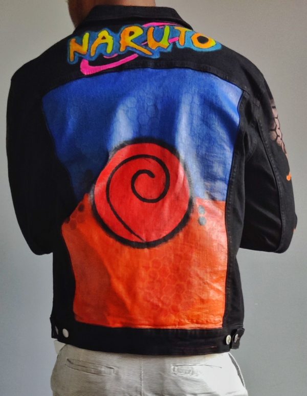 Hand-painted Goku Denim Jacket