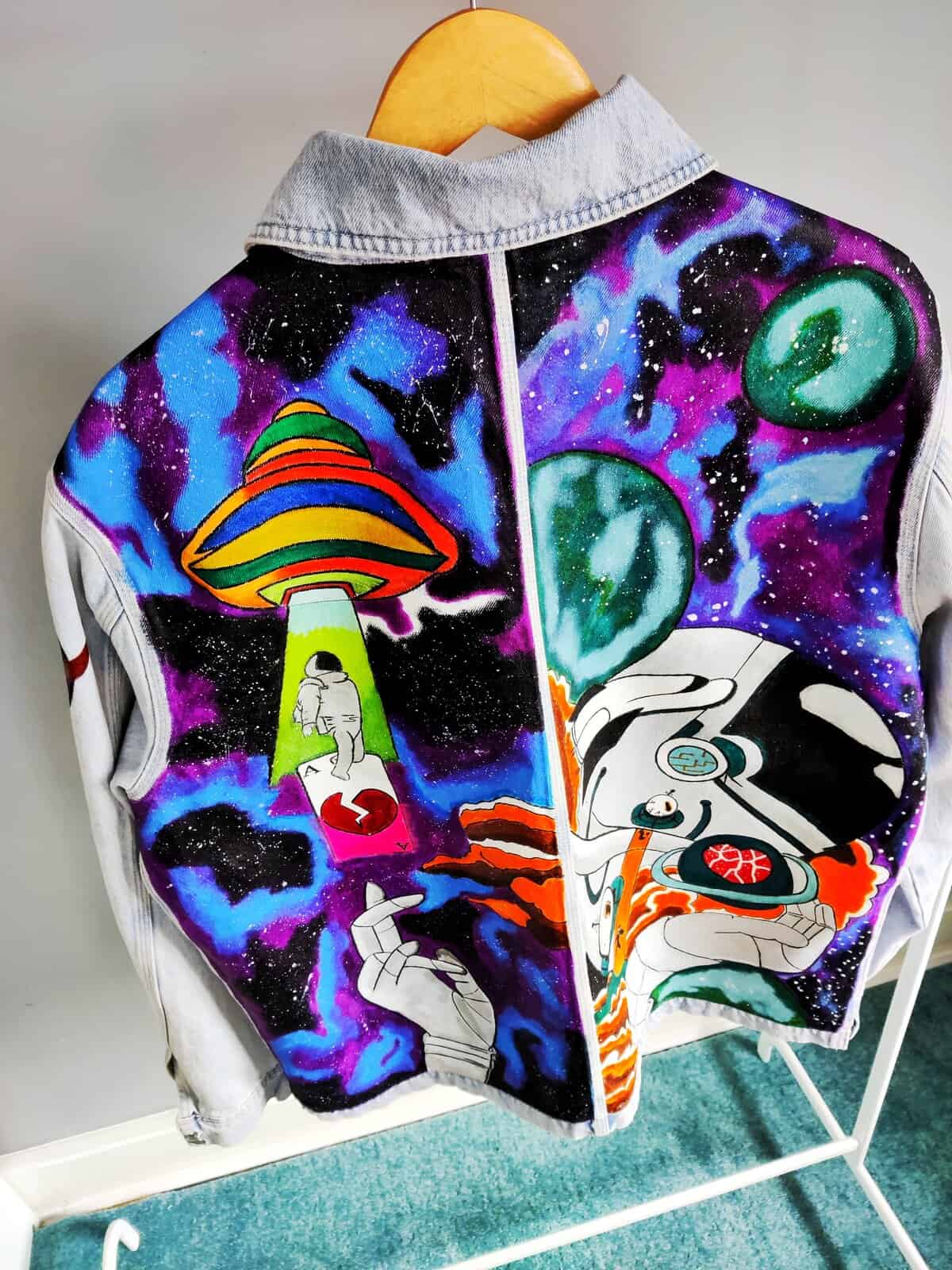 Hand-painted Astroboy Denim Jacket