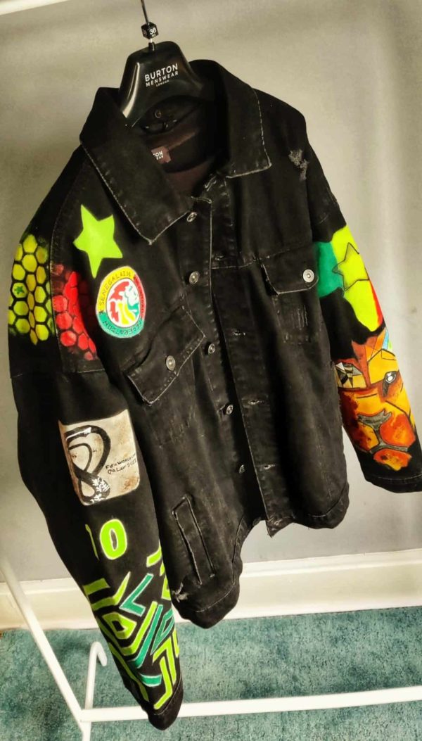 Hand-painted Sadio mane Denim Jacket