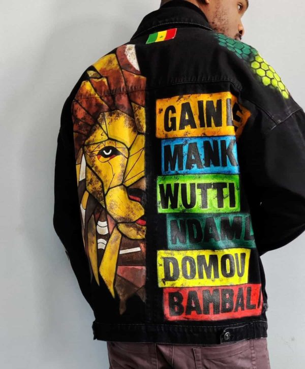 Hand-painted Sadio mane denim Jacket