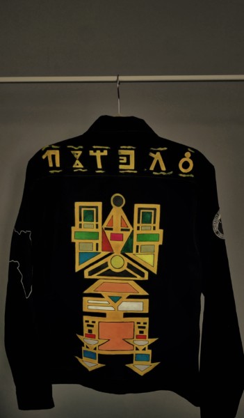 Hand-painted Wulo Dynasty Winter Denim Jacket